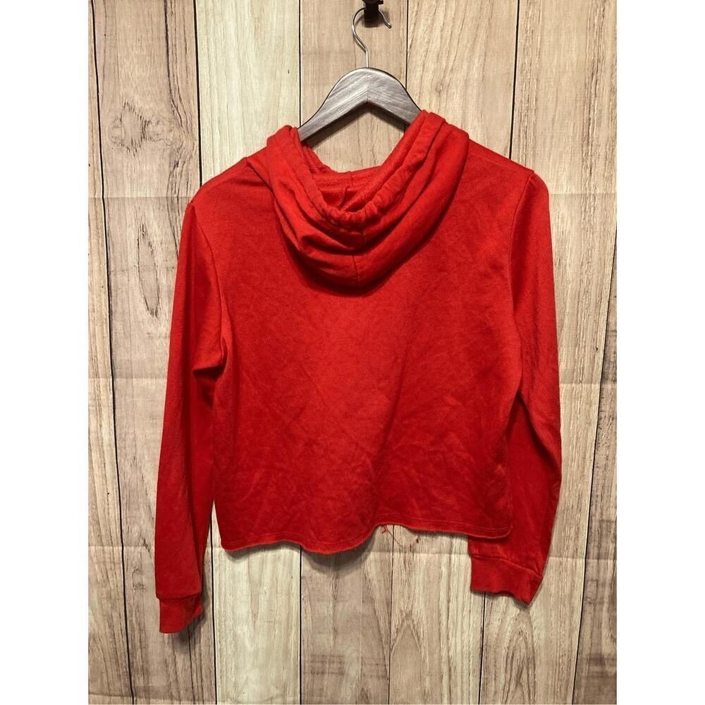 Disney Mickey Mouse Medium red sweatshirt hoodie crop top - Picture 4 of 4